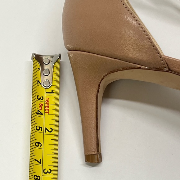 Nude Kitten Heels Pointed Toe T Strap Pumps Low Heel Work Shoes Mary Jane Heeled - Picture 15 of 17